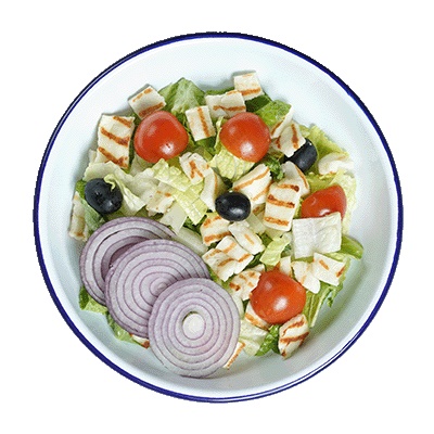 Grilled Halloumi Salad (V)